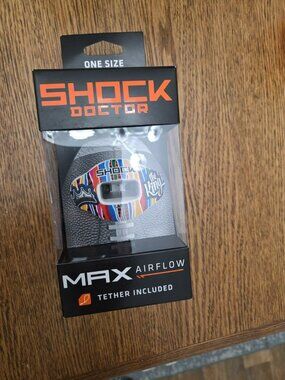 New Sealed Shock Doctor Max Airflow King Football Mouth Guard One Size Fits Most